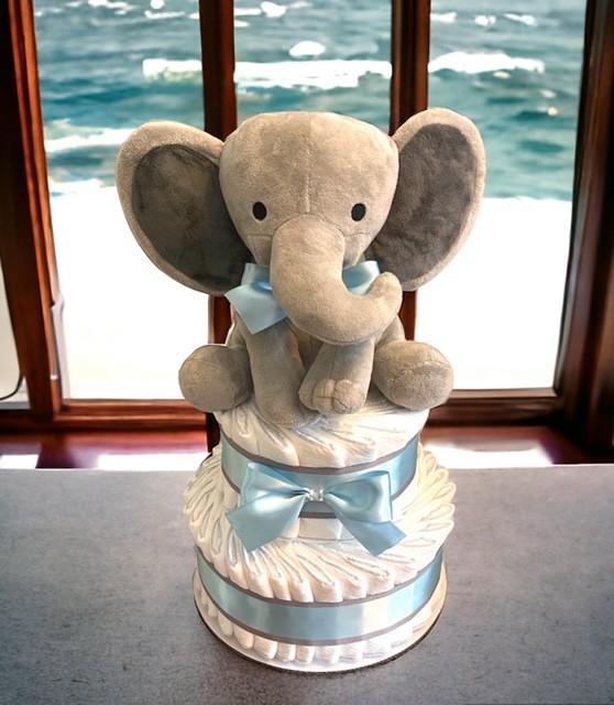 Elephant Diaper Cake