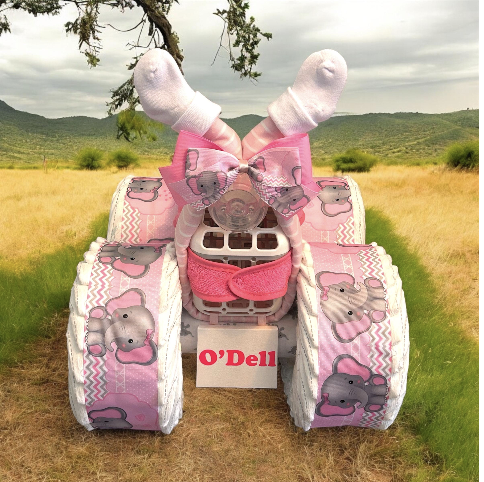 Girl's Diaper 4 Wheeler - Image 7
