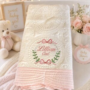 Embroidered Heirloom Blanket